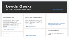 Desktop Screenshot of leedsgeeks.net